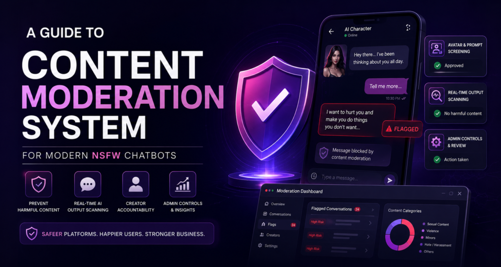 Content Moderation System for NSFW Chatbots