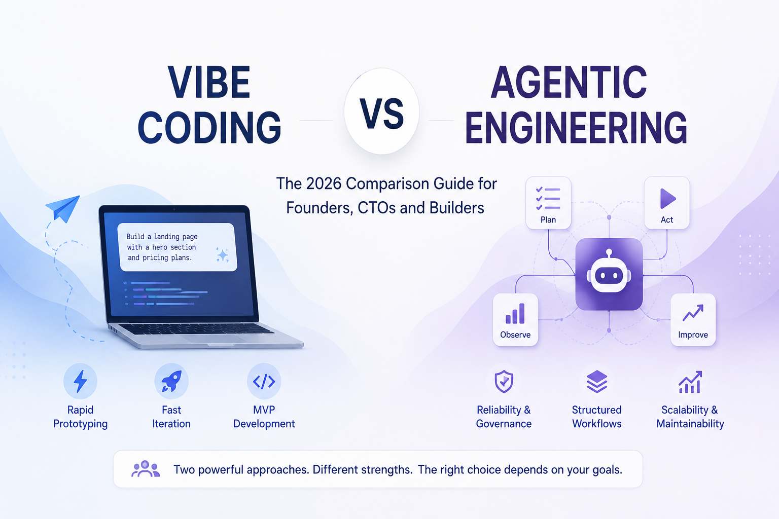 Agentic Engineering vs Vibe Coding – The 2026 Comparison Guide for Founders, CTOs and Builders