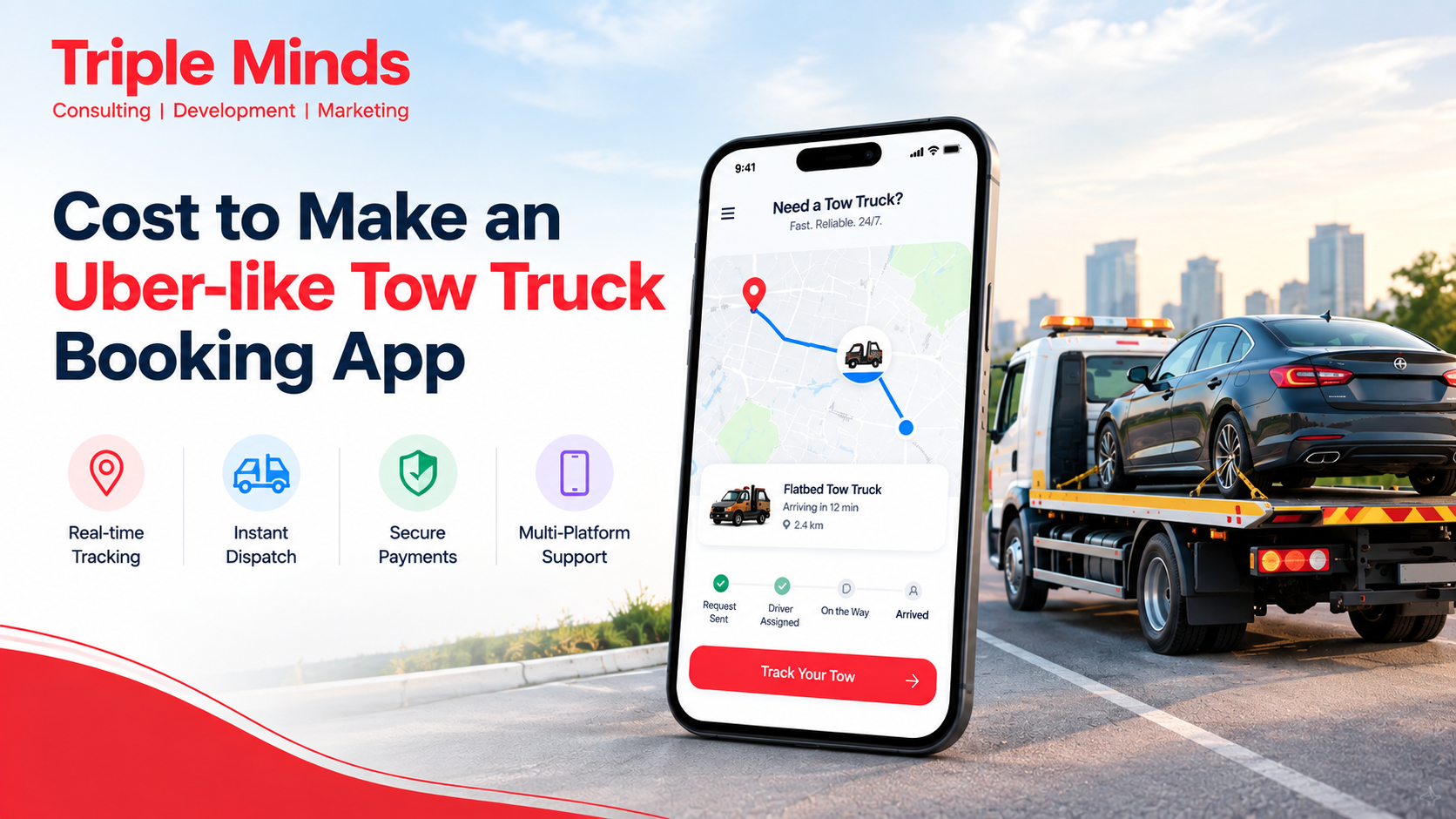 Cost to Make an Uber-Like Tow Truck Booking App