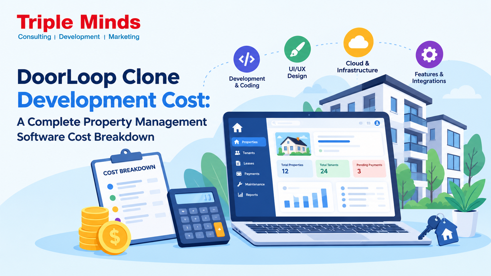 DoorLoop Clone Development Cost: A Complete Property Management Software Cost Breakdown